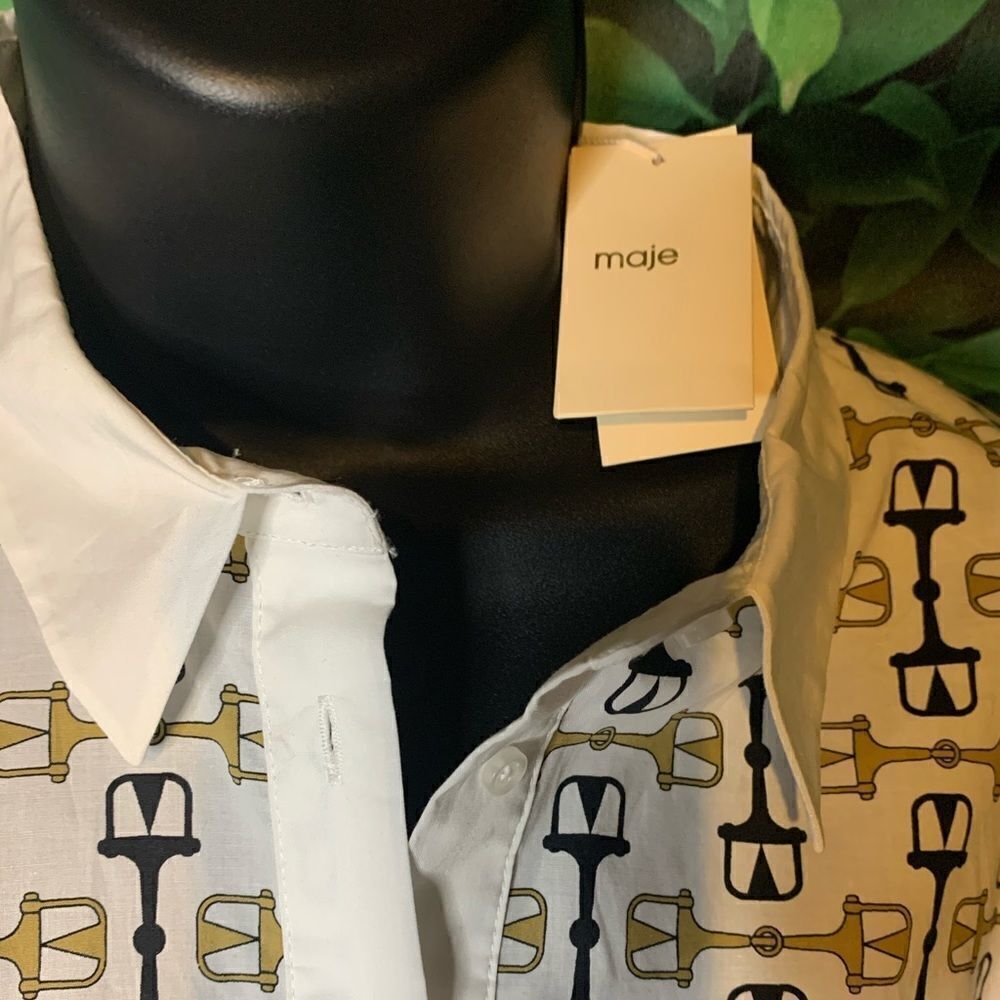Maje Saddle Print Dress 